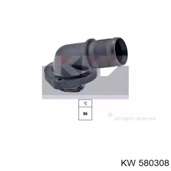 Купити 580308 KW AUTOMOTIVE Термостат в корпусі