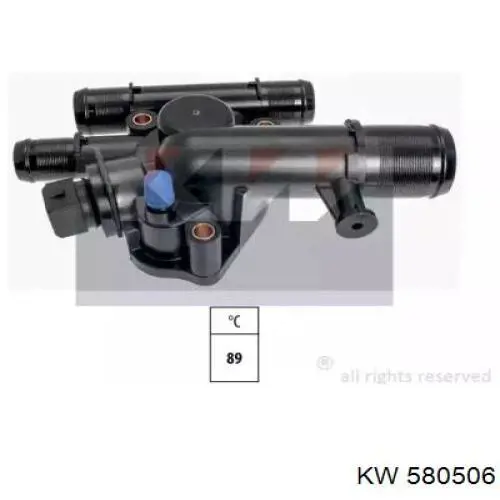 Купити 580506 KW AUTOMOTIVE Термостат в корпусі