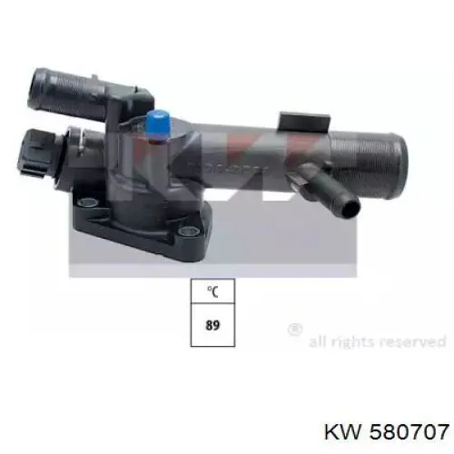 Кожух термостата KW AUTOMOTIVE 580707 ціна, від 14.12 USD