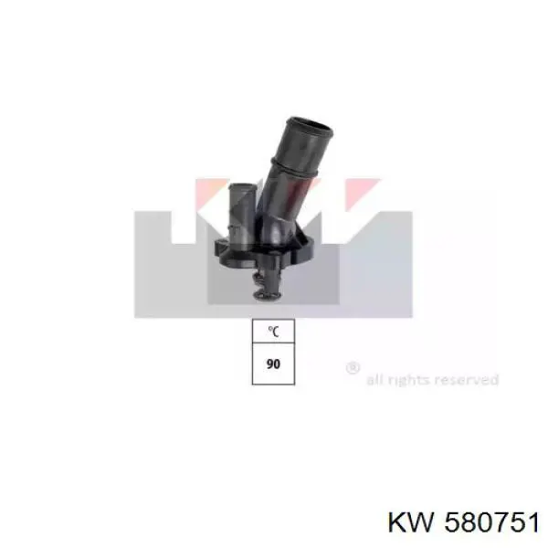 Купити 580751 KW AUTOMOTIVE Термостат в корпусі