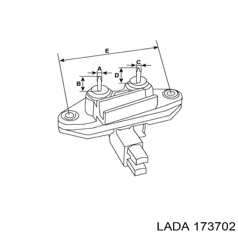 Купити 173702 Lada Реле регулятор напруги генератора