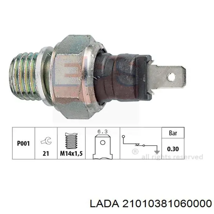 Манометри (показник тиску масла) Lada 21010381060000 ціна, від 2.62 USD