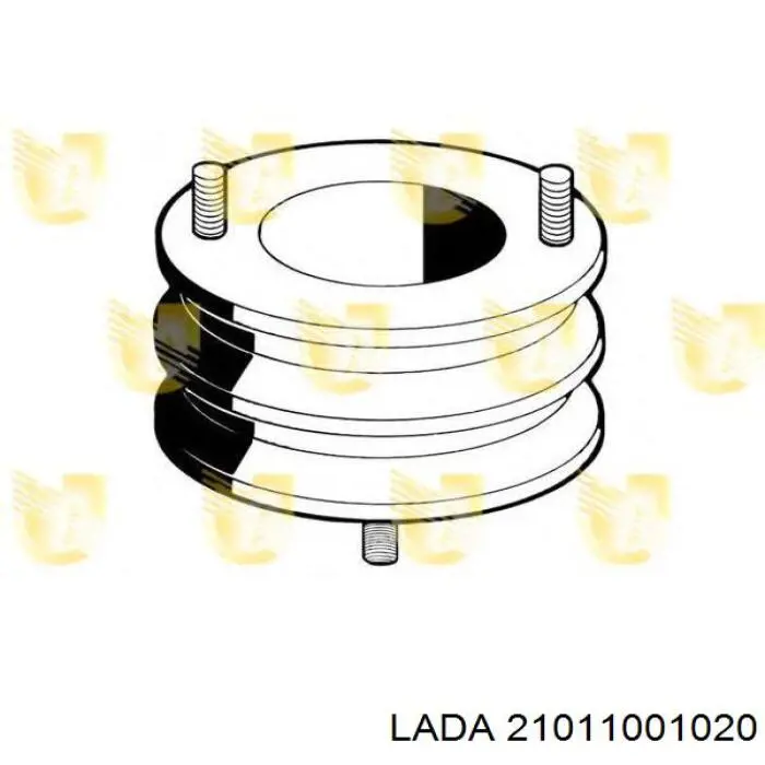 Подушка (опора) двигуна, передня Lada 21011001020 ціна, від 4.37 USD