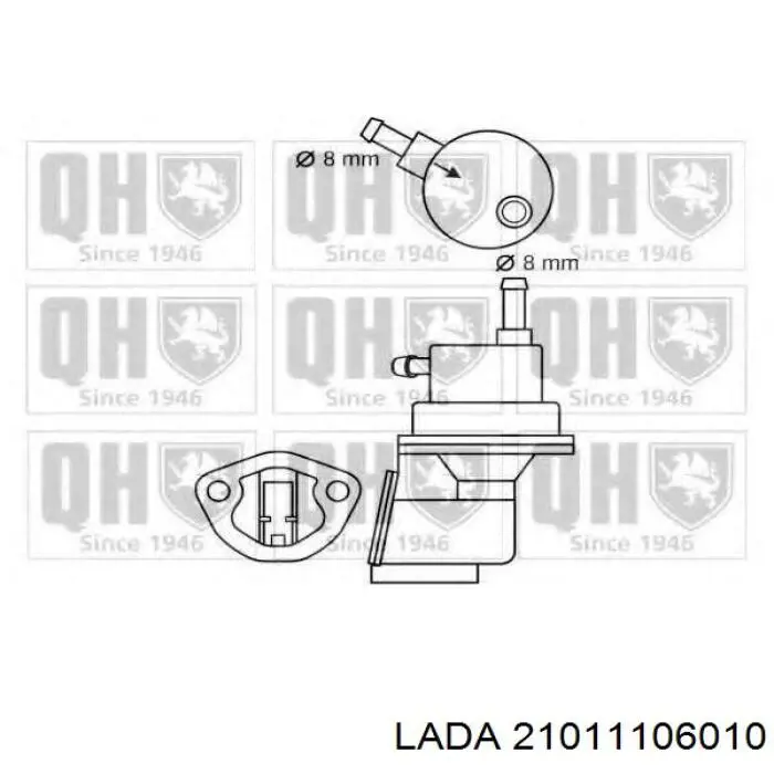 21011106010 Lada Паливний насос, механічний