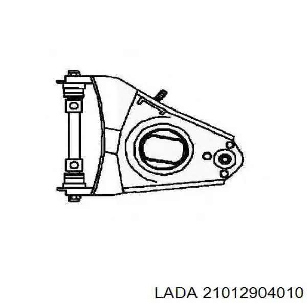 21012904010 Lada Важіль передньої підвіски нижній, правий