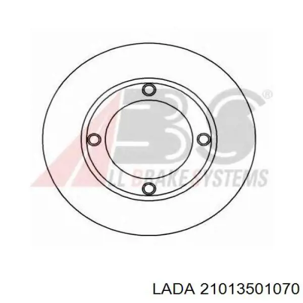 Гальмівні диски передні 21013501070 Lada