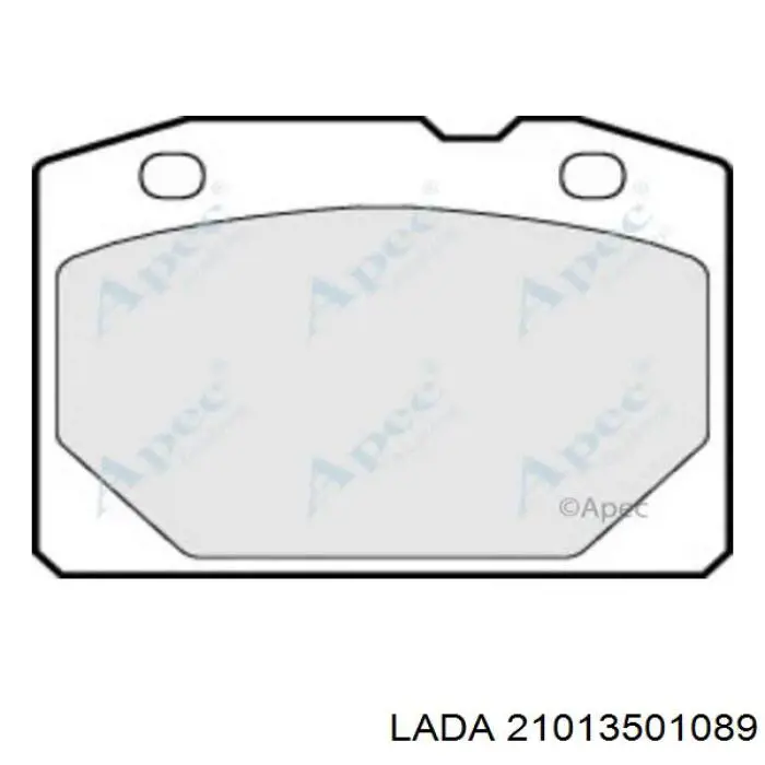 Колодки гальмівні передні, дискові 21013501089 Lada