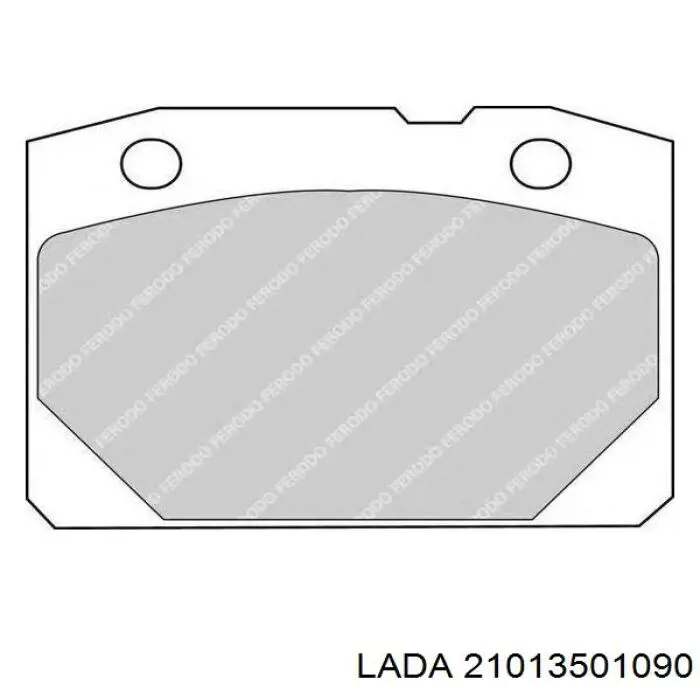 Тормозні колодки Lada 21013501090
