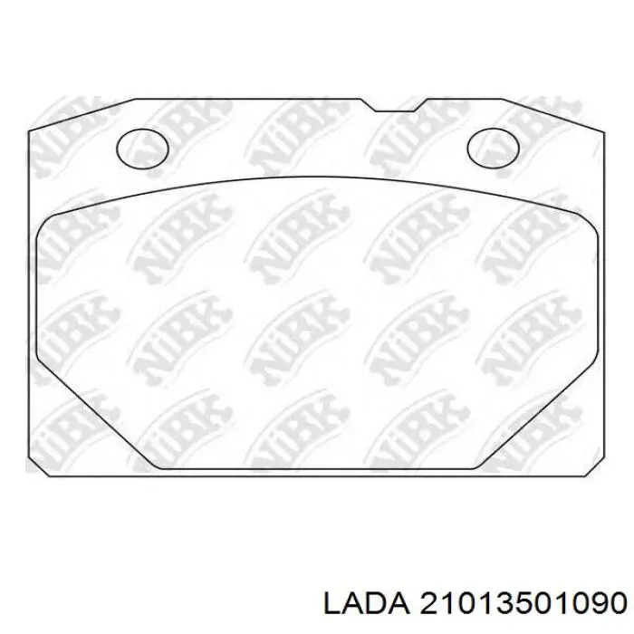 21013501090 Lada Передні гальмівні колодки