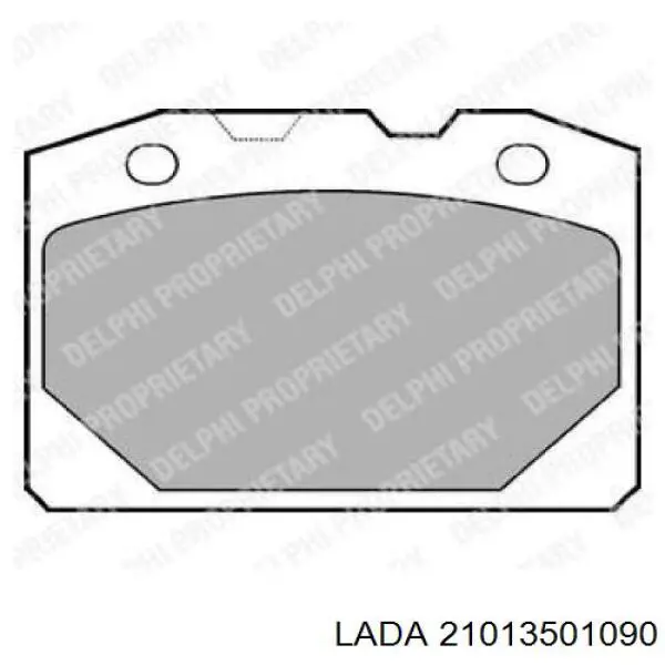 Колодки гальмівні передні, дискові 21013501090 Lada