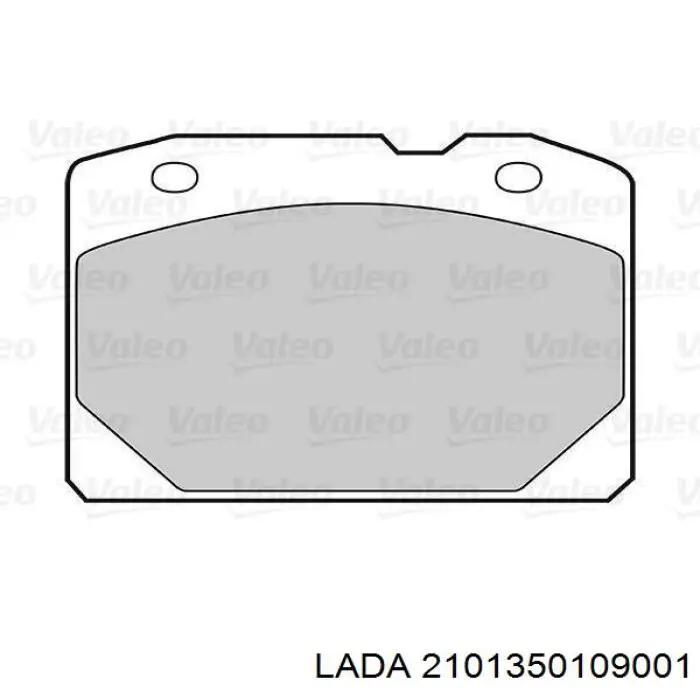 Колодки гальмівні передні, дискові 2101350109001 Lada