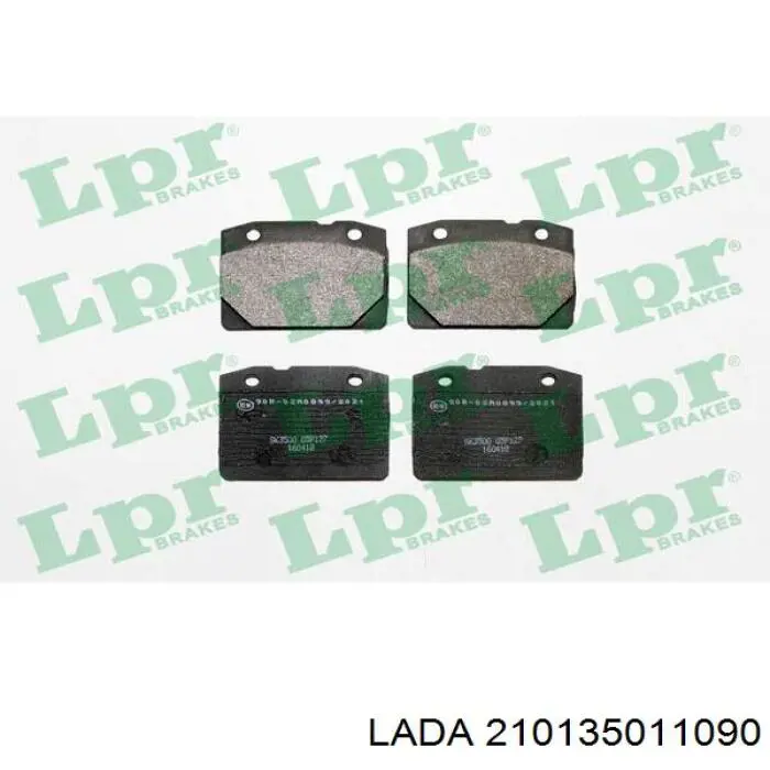210135011090 Lada колодки гальмівні передні, дискові