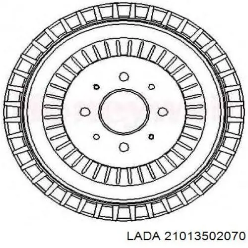 Барабан гальмівний задній 21013502070 Lada