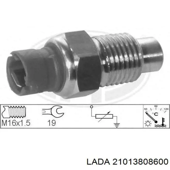 Датчик температури охлоджуючої рідини, на прилад 21013808600 Lada