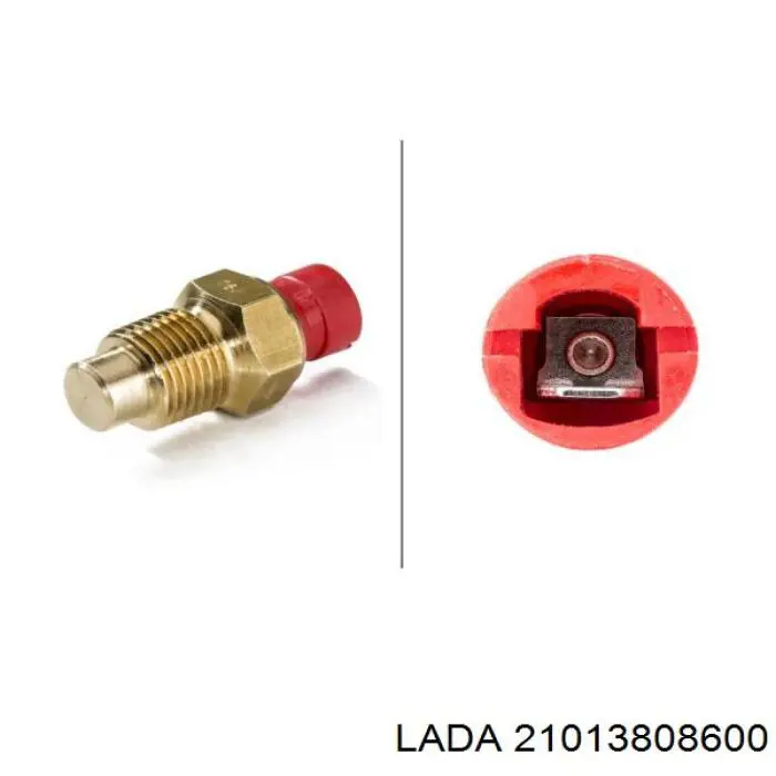 21013808600 Lada Датчик температури охл.жідкості, на прилад
