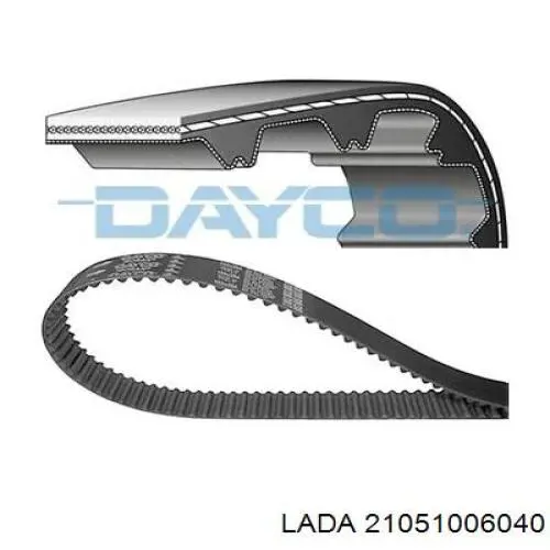 Купити 21051006040 Lada Ремінь газорозподільного механізму