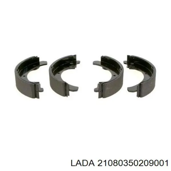 Колодки гальмові задні, барабанні Lada 21080350209001 ціна, від 15.48 USD