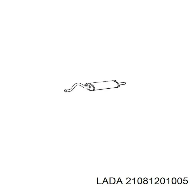 Глушник, задня частина 21081201005 Lada