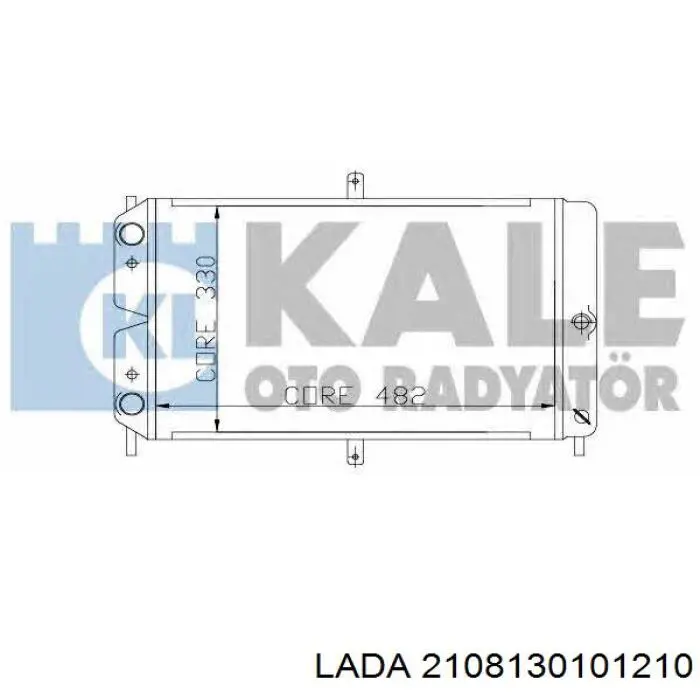 Радіатор охолодження двигуна 2108130101210 Lada