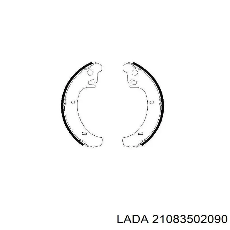 Купити 21083502090 Lada Колодки гальмові задні, барабанні