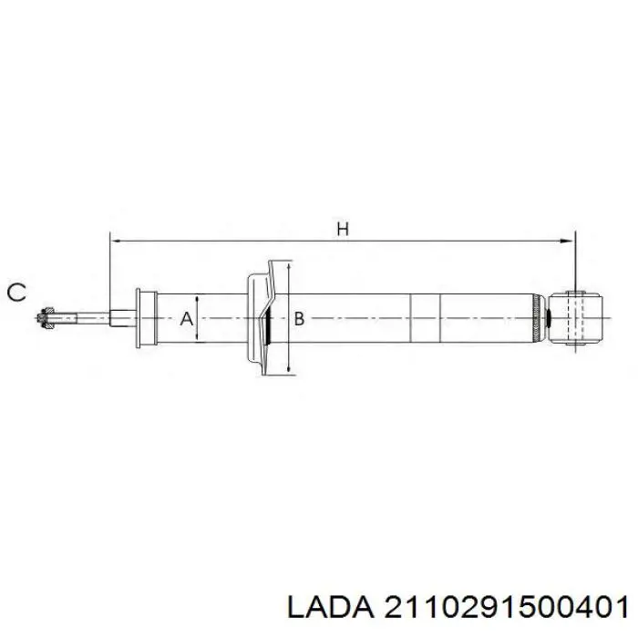 Амортизатор задній 2110291500401 Lada