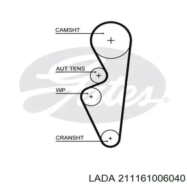 211161006040 Lada Ремінь двигуна