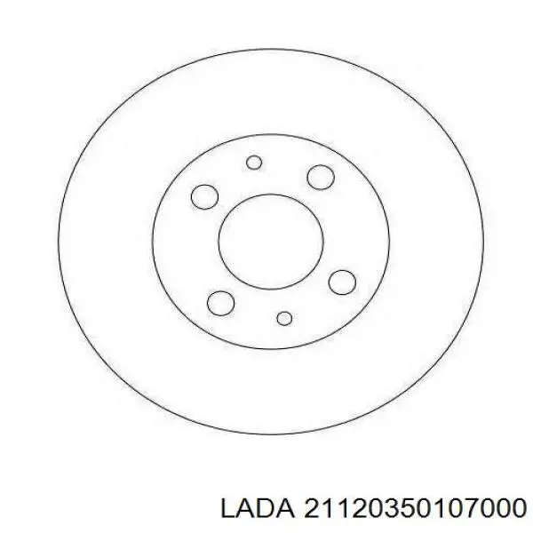 Гальмівні диски передні 21120350107000 Lada