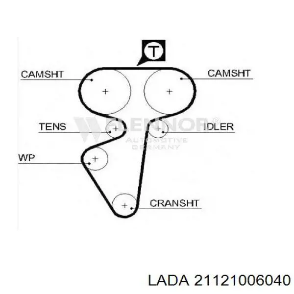 21121006040 Lada Ремінь двигуна