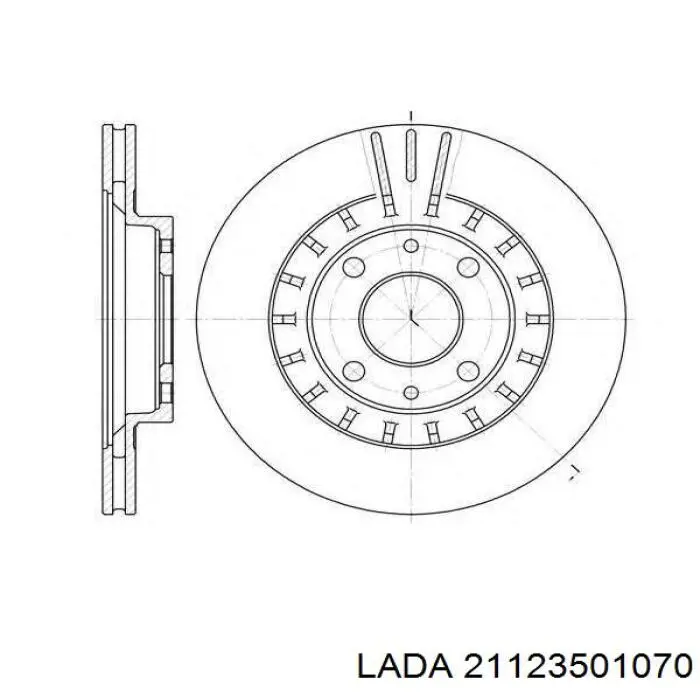 Купити 21123501070 Lada Ротор гальмівний