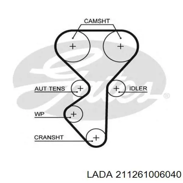 Ремінь ГРМ 211261006040 Lada