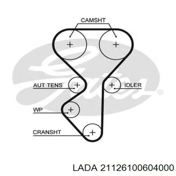 Ремінь ГРМ 21126100604000 Lada