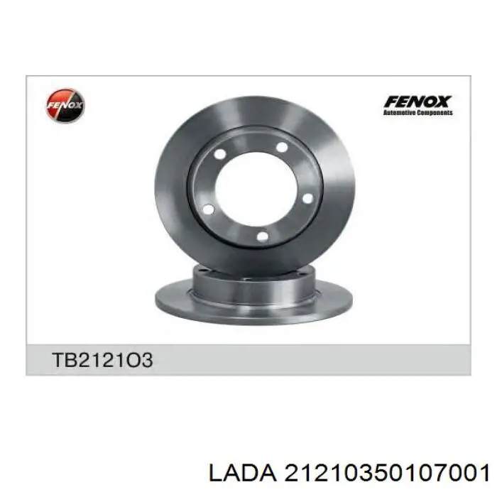 21210350107001 Lada Гальмо дискове переднє