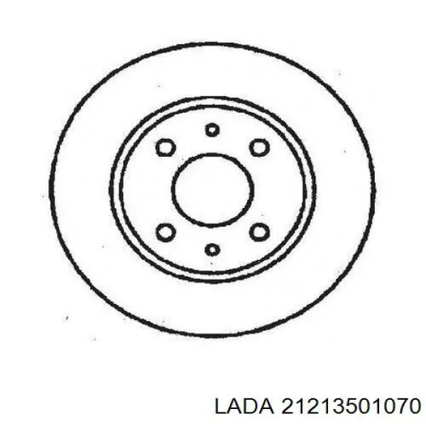 Диск гальмівний передній 21213501070 Lada