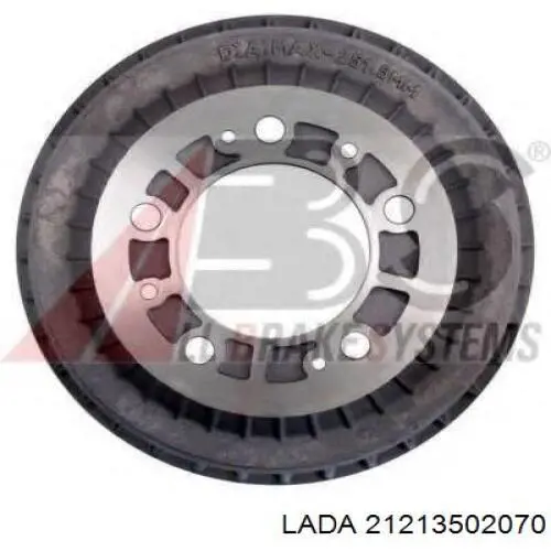 Барабан гальмівний задній 21213502070 Lada