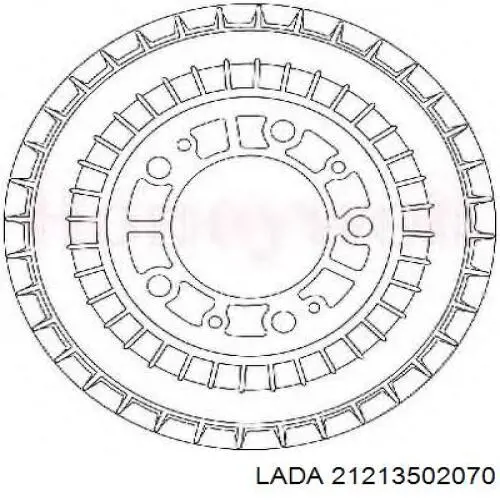 21213502070 Lada Барабан гальмівний задній