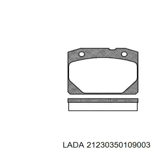 Купити 21230350109003 Lada Колодки гальмівні передні, дискові