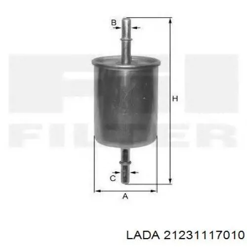 Фільтр паливний 21231117010 Lada