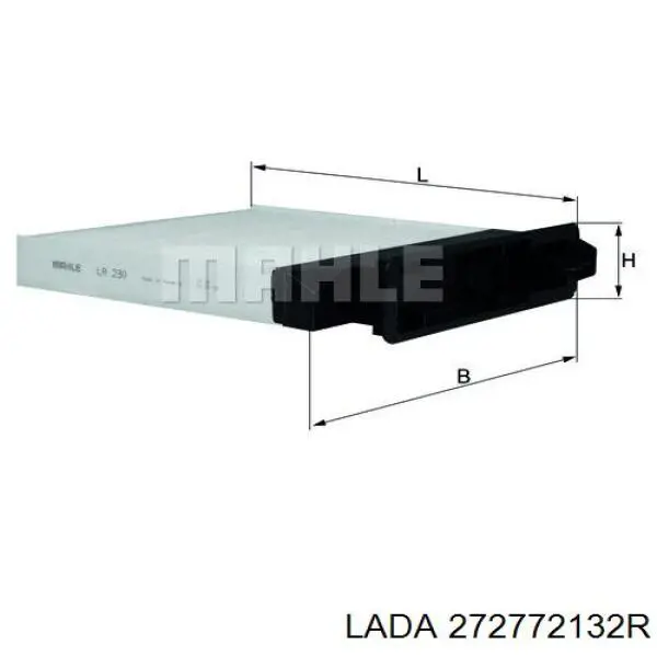 Фільтр салону 272772132R Lada