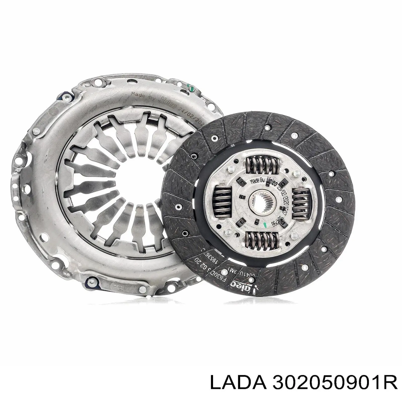 302050901R Lada комплект зчеплення (3 частини)