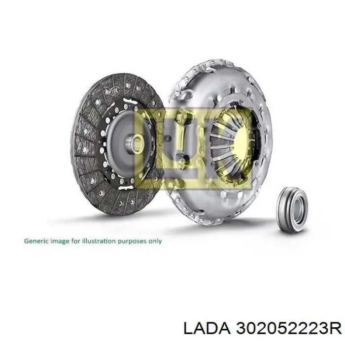 302052223R Lada комплект зчеплення (3 частини)