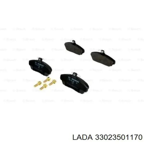 33023501170 Lada колодки гальмівні передні, дискові