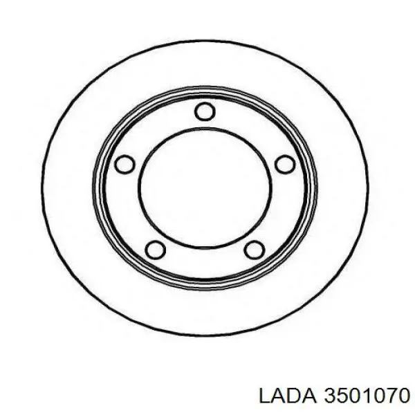 Купити 3501070 Lada Ротор гальмівний