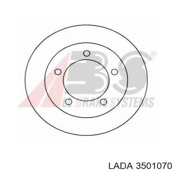Гальмівні диски передні 3501070 Lada