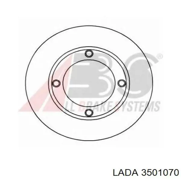3501070 Lada Гальмо дискове переднє