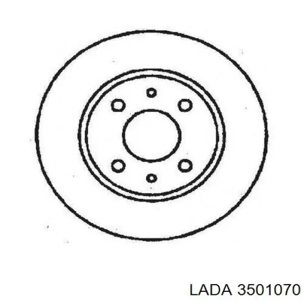 Диск переднього гальма Lada 3501070 ціна, від 22.84 USD