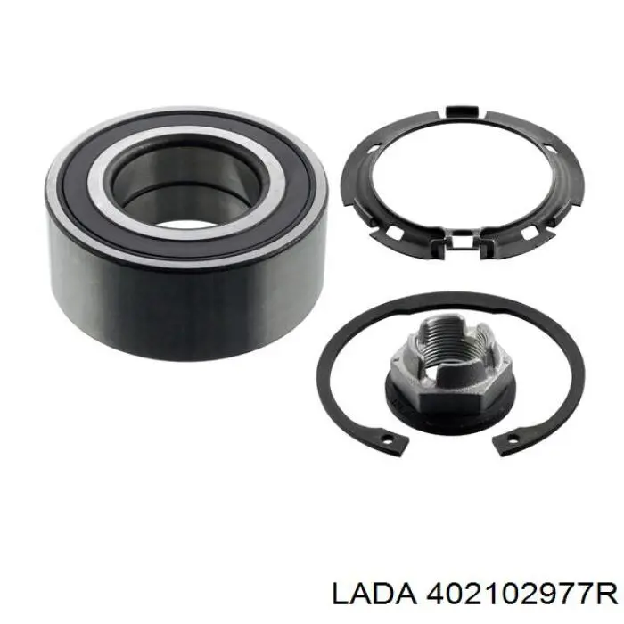 Комплект підшипник маточини передньої Lada 402102977R ціна, від 27.23 USD