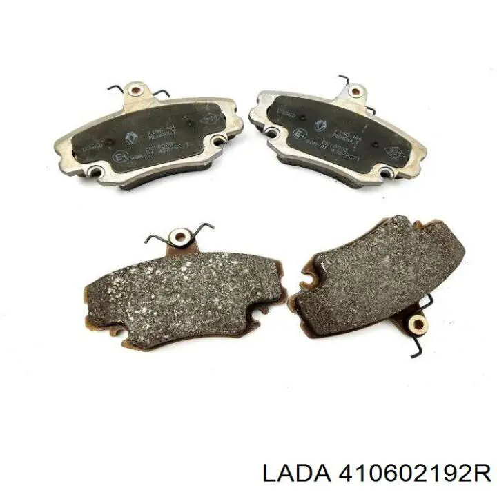 Передні тормозні колодки 410602192R Lada