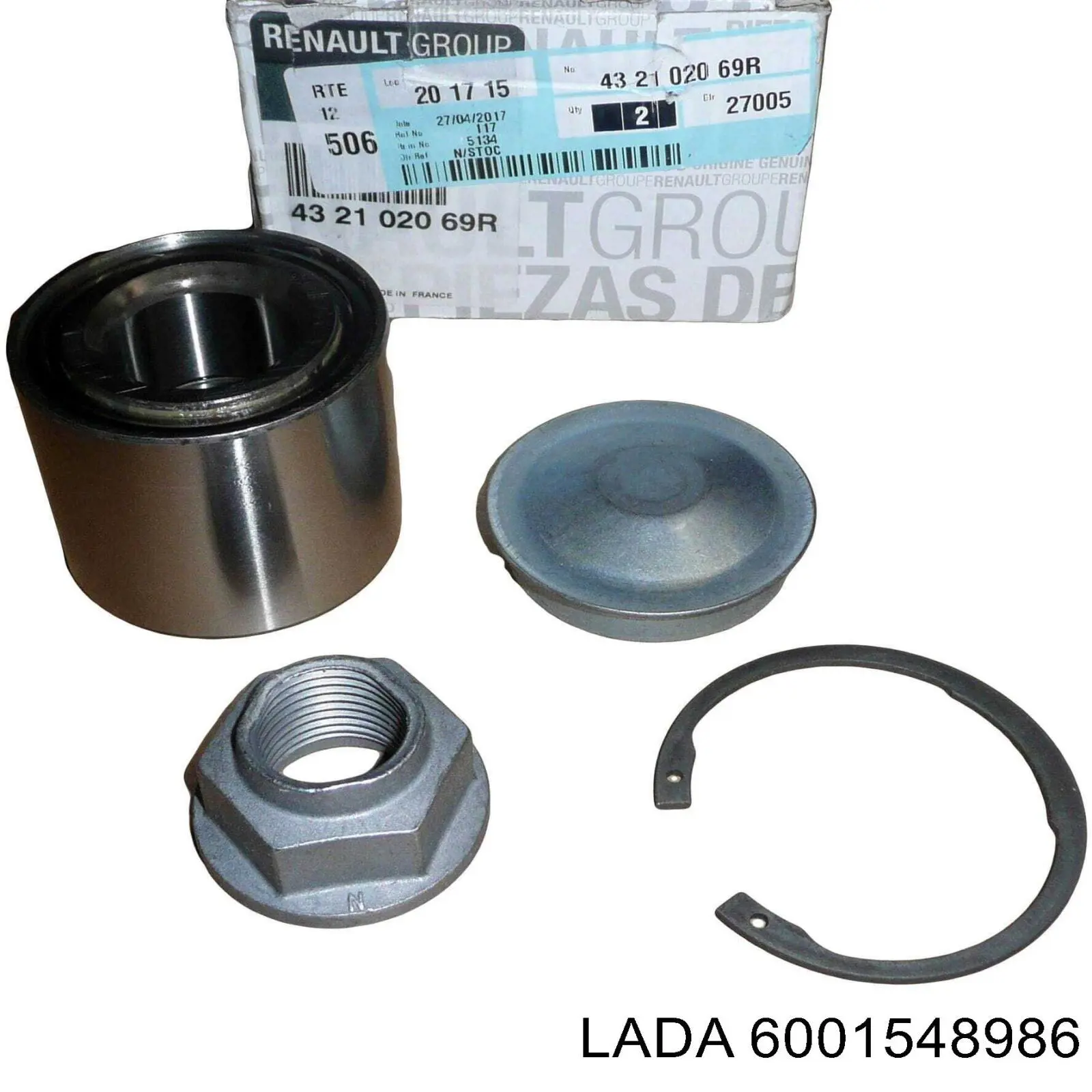 Підшипник маточини задньої Lada 6001548986 ціна, від 25.57 USD