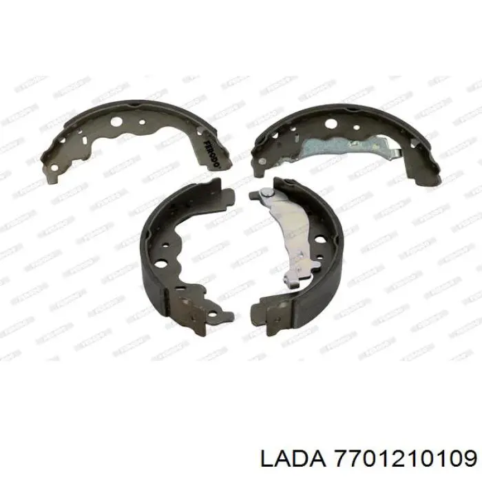 Колодки гальмові задні, барабанні 7701210109 Lada