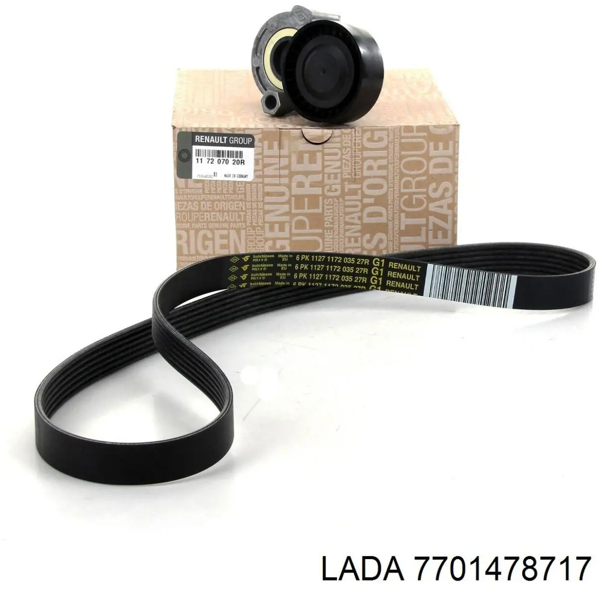 Ремінь приводний, агрегатів, комплект Lada 7701478717 ціна, від 70.59 USD